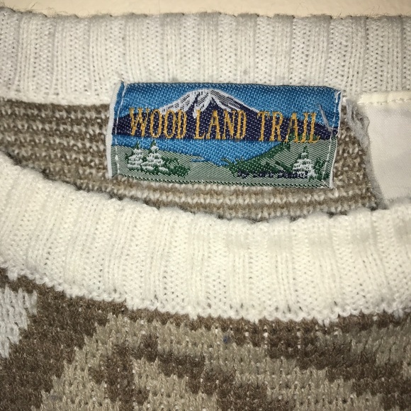 Oversized Neutral Patterned Sweater - Picture 5 of 5